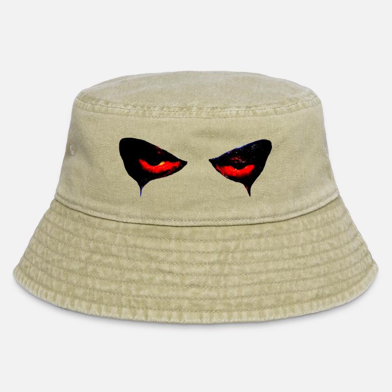 Halloween Pumpkin Grimace - Vintage Bucket Hat - vintage beige