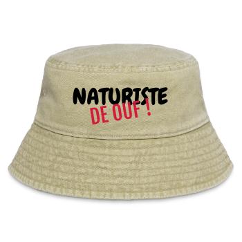 Naturisme / Naturiste / Nudisme / Nudiste - Bob vintage - beige vintage - Devant