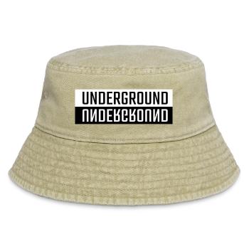 Background double font - Vintage Bucket Hat - vintage beige - Front