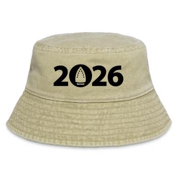 Ironing 2026, Ironing 2026 - Vintage Bucket Hat - vintage beige - Front