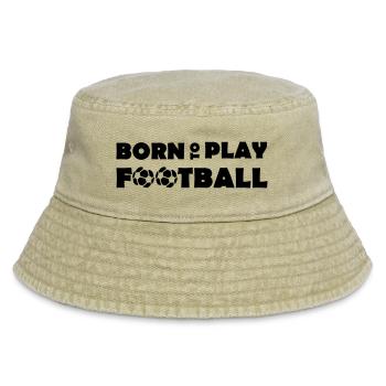 Born to play Football - Vintage Bucket Hat - vintage beige - Front