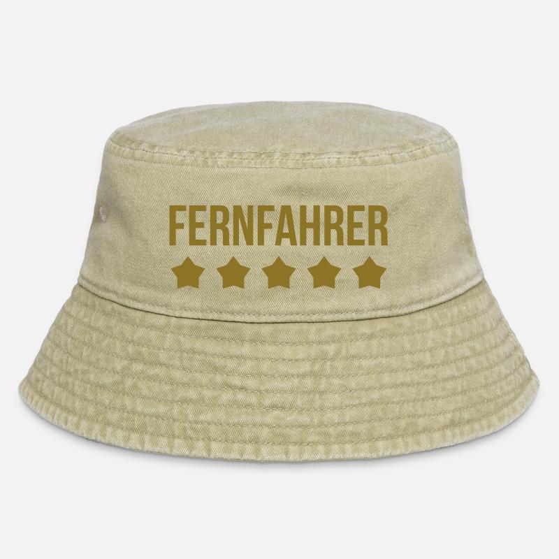 Fernfahrer - Trucker - Vintage Bucket Hat - vintage beige