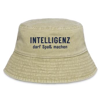 L’intelligence peut être amusante Conception d’affirmations - Bob vintage - beige vintage - Devant