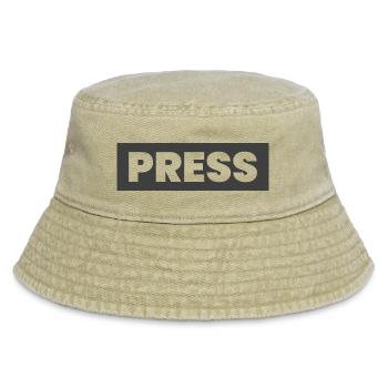 Conception de la presse en disant « PRESS » Journalistes d’information - Bob vintage - beige vintage - Devant