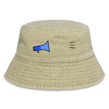 Megafon Text-Template - Vintage Bucket Hat - Vintage Beige - Vorne