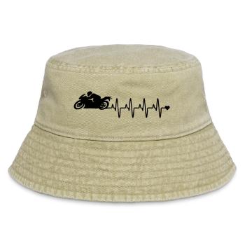 motorcycle - Vintage Bucket Hat - vintage beige - Front