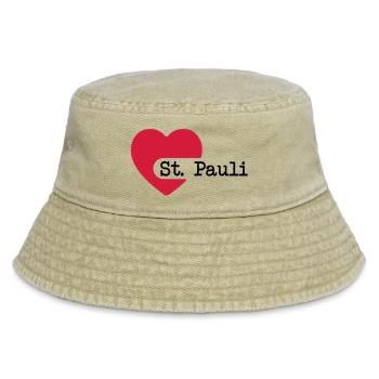 love_st_pauli - Vintage Bucket Hat - Vintage Beige - Vorne