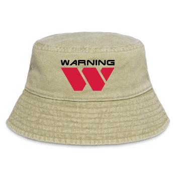 Warning__V001 - Vintage Bucket Hat - Vintage Beige - Vorne