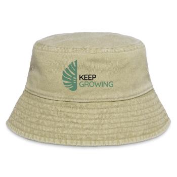 Monstera – Weiter wachsen - Vintage Bucket Hat - Vintage Beige - Vorne