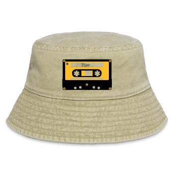 Kassette 70er - Vintage Bucket Hat - Vintage Beige - Vorne