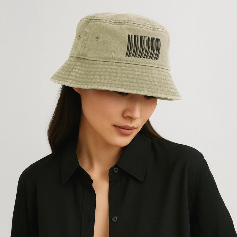 Barcode Strichcode Nerd IT Technik Design Vintage Bucket Hat