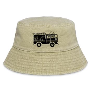 Voiture de pompiers - Bob vintage - beige vintage - Devant