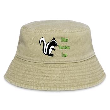 Humorvolle Skunk-Philosophie Zitat-Design - Vintage Bucket Hat - Vintage Beige - Vorne
