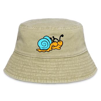 2 Schneckenhaus Schnecken Team Verliebt Freunde - Vintage Bucket Hat - Vintage Beige - Vorne