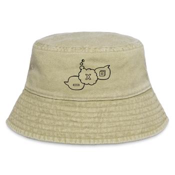Computer speech bubbles - Vintage Bucket Hat - vintage beige - Front