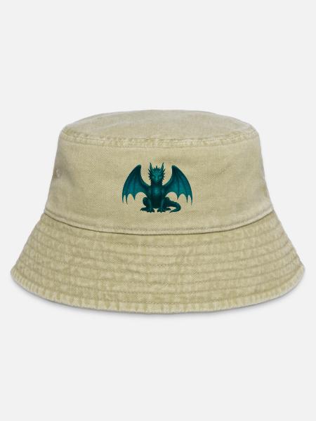 Ätherdrache – Magie & Transformation - Vintage Bucket Hat - Vintage Beige