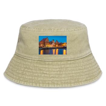 Wismar in the evening - Vintage Bucket Hat - vintage beige - Front