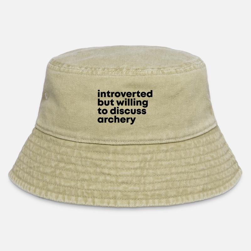 Archery - Vintage Bucket Hat - vintage beige