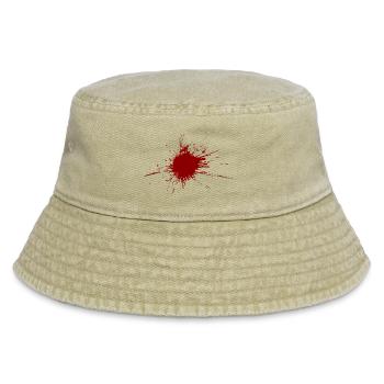 Blood Spatter From A Bullet Wound - Vintage Bucket Hat - vintage beige - Front