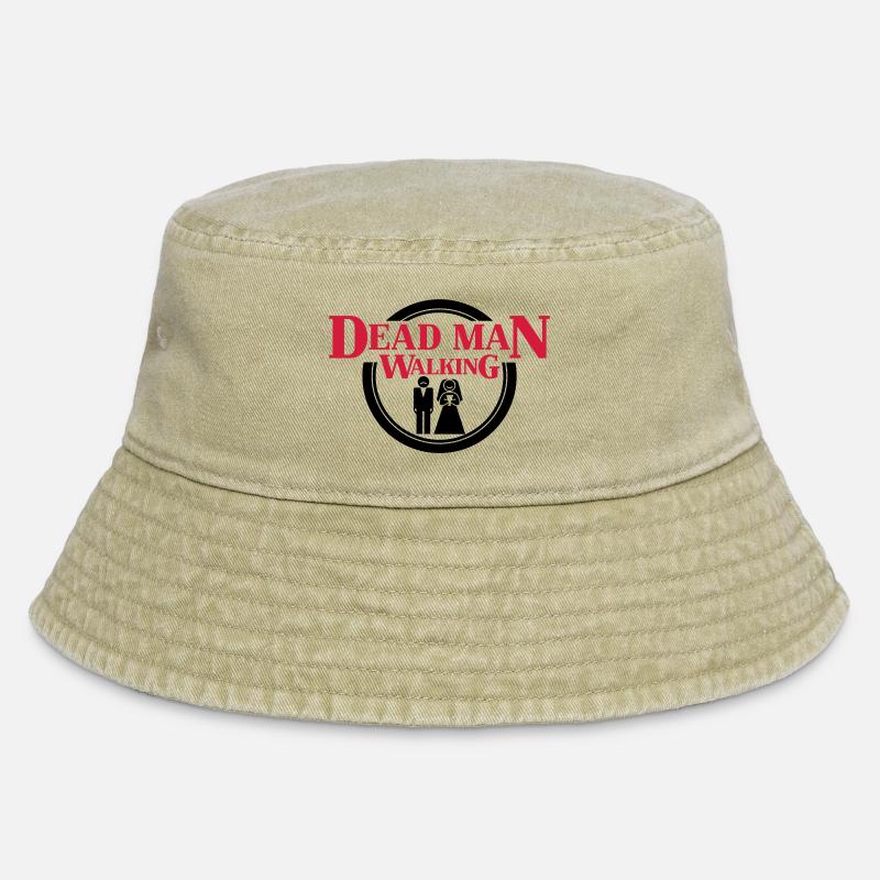 Dead Man Walking - Vintage Bucket Hat - vintage beige