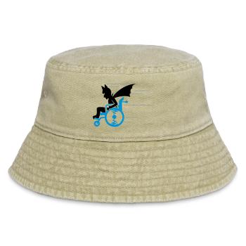 senior superhero (3c) - Vintage Bucket Hat - vintage beige - Front