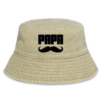 Papa - Vintage Bucket Hat - Vintage Beige - Vorne