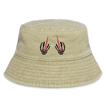 middle fingers - Vintage Bucket Hat - Vintage Beige - Vorne