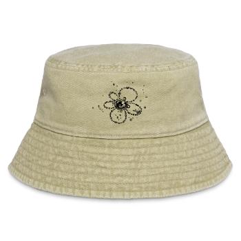 Water splash, Blume aus Wassertropfen - Vintage Bucket Hat - Vintage Beige - Vorne