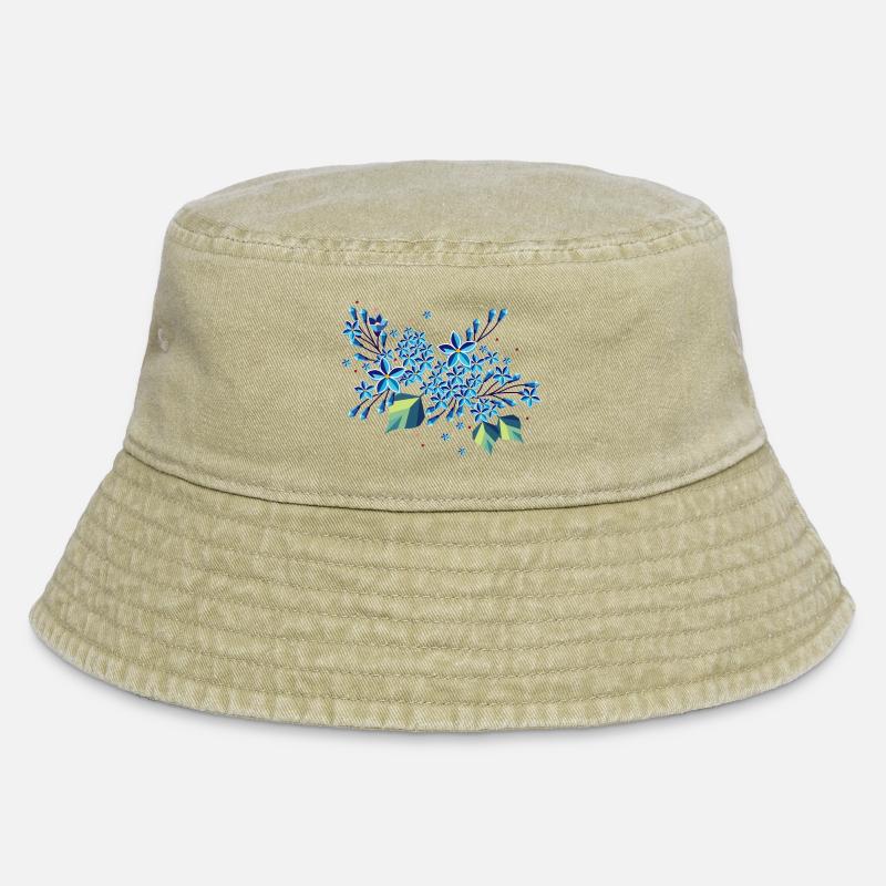 Branche de lilas – des tons bleus élégants dans un design moderne - Bob vintage - beige vintage