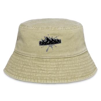 Mountains Blobs - Vintage Bucket Hat - vintage beige - Front