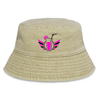 Cocktail Flügel - Vintage Bucket Hat - Vintage Beige - Vorne