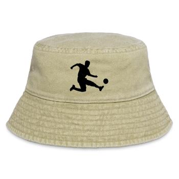 Soccer player - Vintage Bucket Hat - vintage beige - Front