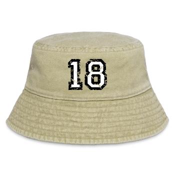 Le numéro dix-huit, - No. 18 (deux couleurs) blanc - Bob vintage - beige vintage - Devant