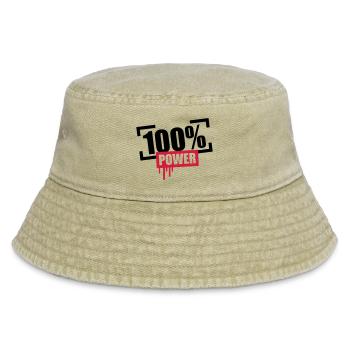 100 % de puissance Stempel - Bob vintage - beige vintage - Devant