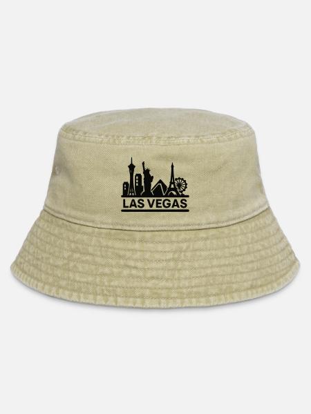 las vegas - Vintage Bucket Hat - Vintage Beige