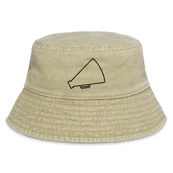 Megaphone Cheerleader - Vintage Bucket Hat - vintage beige - Front