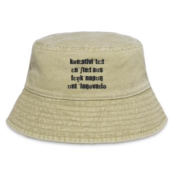 Creativity arises from scarcity and boredom - Vintage Bucket Hat - vintage beige - Front