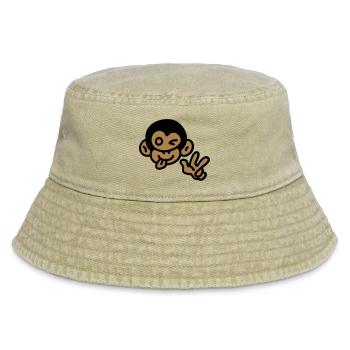 Affe cool - Vintage Bucket Hat - Vintage Beige - Vorne