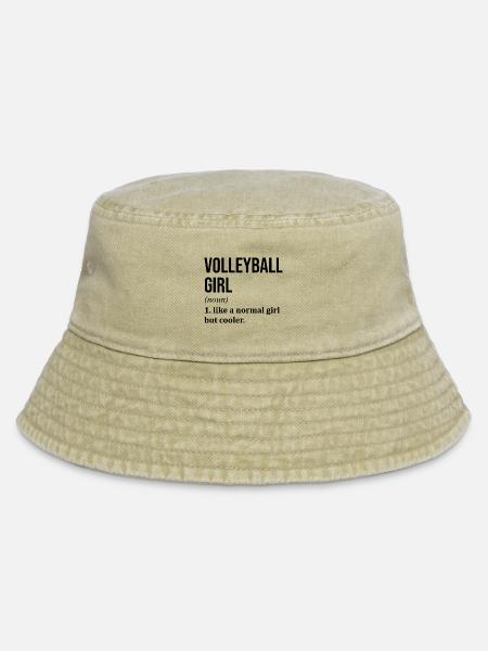 Volleyball Volleyball Volleyball - Vintage Bucket Hat - Vintage Beige