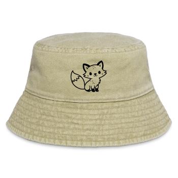 renard mignon - Bob vintage - beige vintage - Devant