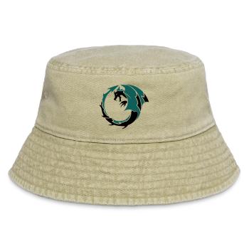 dragon_002 - Vintage Bucket Hat - Vintage Beige - Vorne