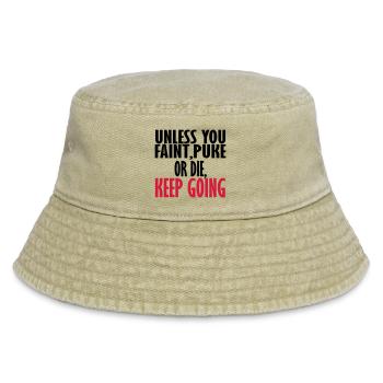mach weiter - Vintage Bucket Hat - Vintage Beige - Vorne