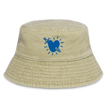 Sword of Destiny – Pierced Heart - Vintage Bucket Hat - vintage beige - Front