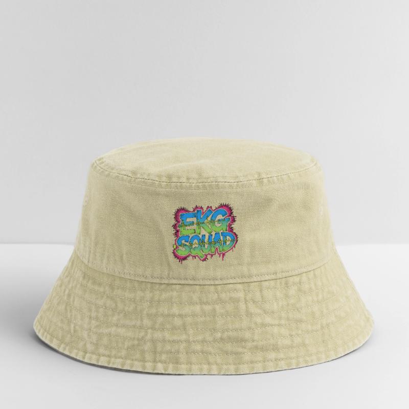 Cardiac Tech ECG Squad Pacemaker Technician Vintage Bucket Hat