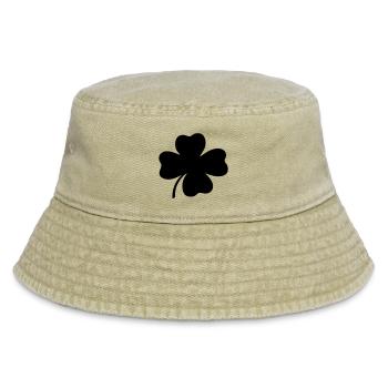 Trèfle à quatre feuilles - Bob vintage - beige vintage - Devant