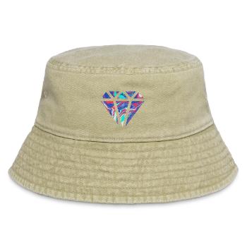 Simple colorful diamond design / symbol - Vintage Bucket Hat - vintage beige - Front