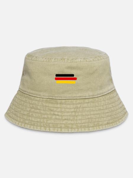 Deutschlandflagge - Vintage Bucket Hat - Vintage Beige