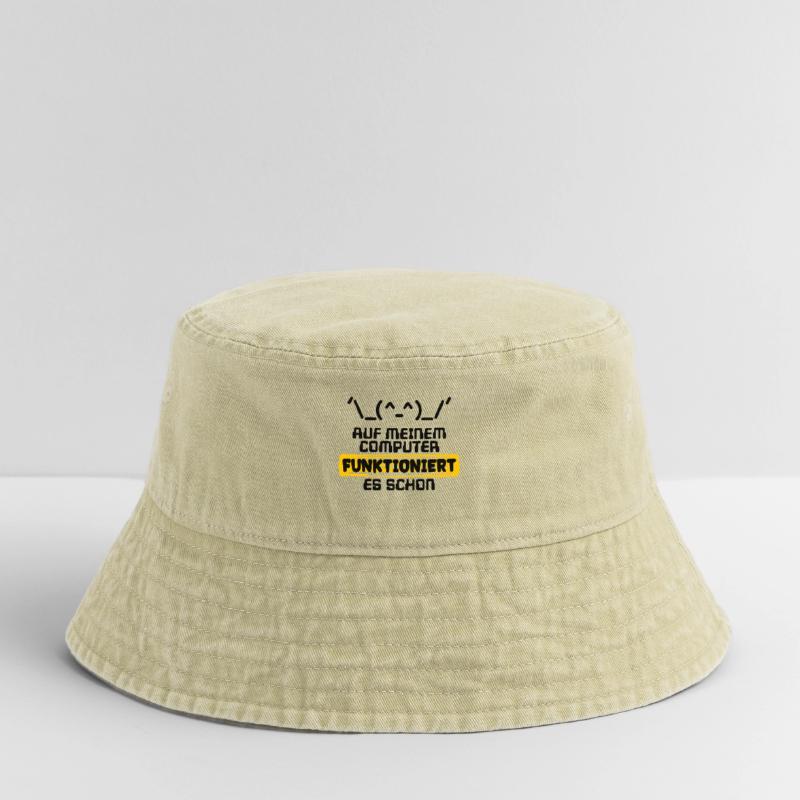 Developer Statement Code Scripting Programmer Vintage Bucket Hat