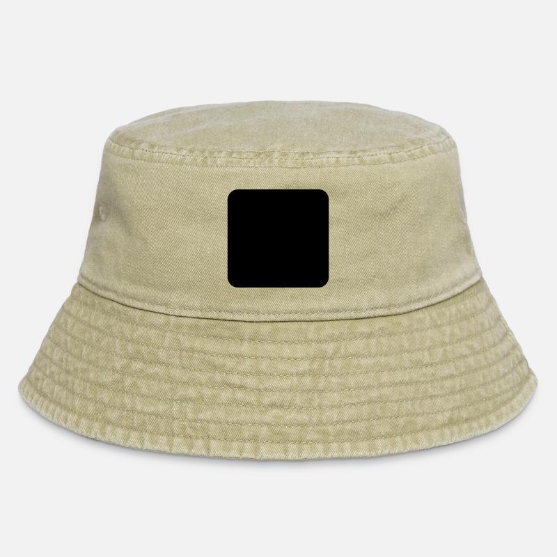 abgerundetes Quadrat - Vintage Bucket Hat - Vintage Beige