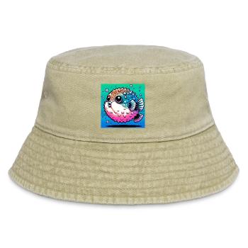 Kugelfisch - Vintage Bucket Hat - Vintage Beige - Vorne